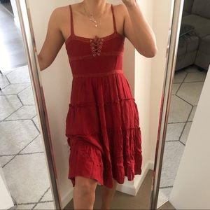 Milk maid style midi dress